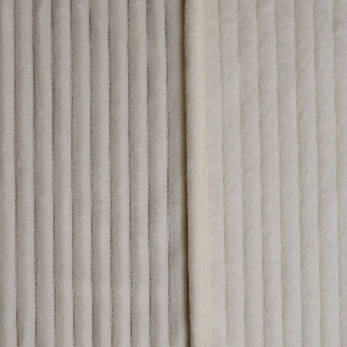 ATMOSPHERA Rideau en velours côtelé flanelle ARUM - 140 x 260 cm - Ecru