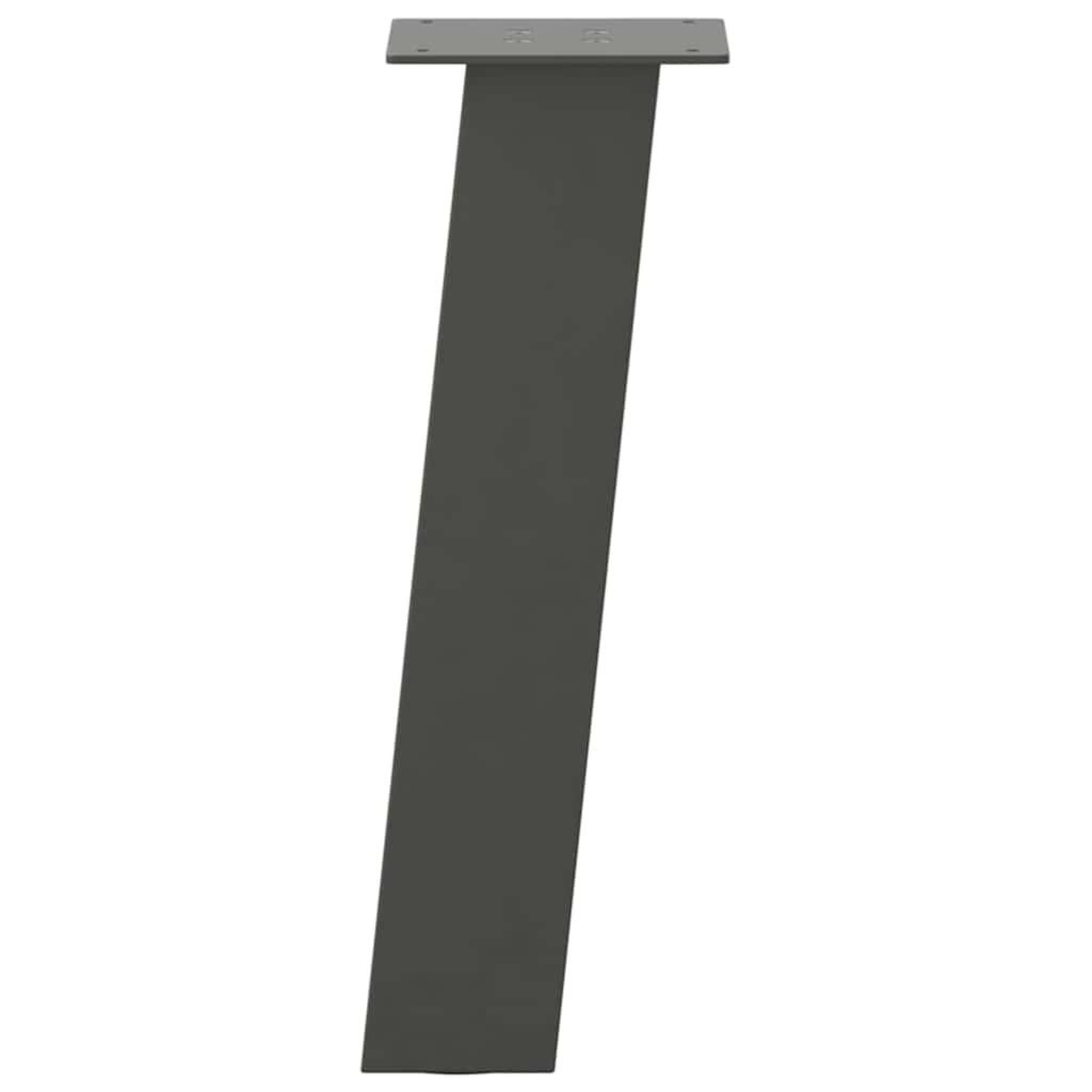 Voir la diapositive 5 : VIDAXL Pieds de table basse 4 pcs anthracite 42 cm acier