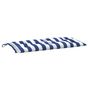 Voir la diapositive 5 : VIDAXL Coussins de banc de jardin lot de 2 rayures bleues et blanches