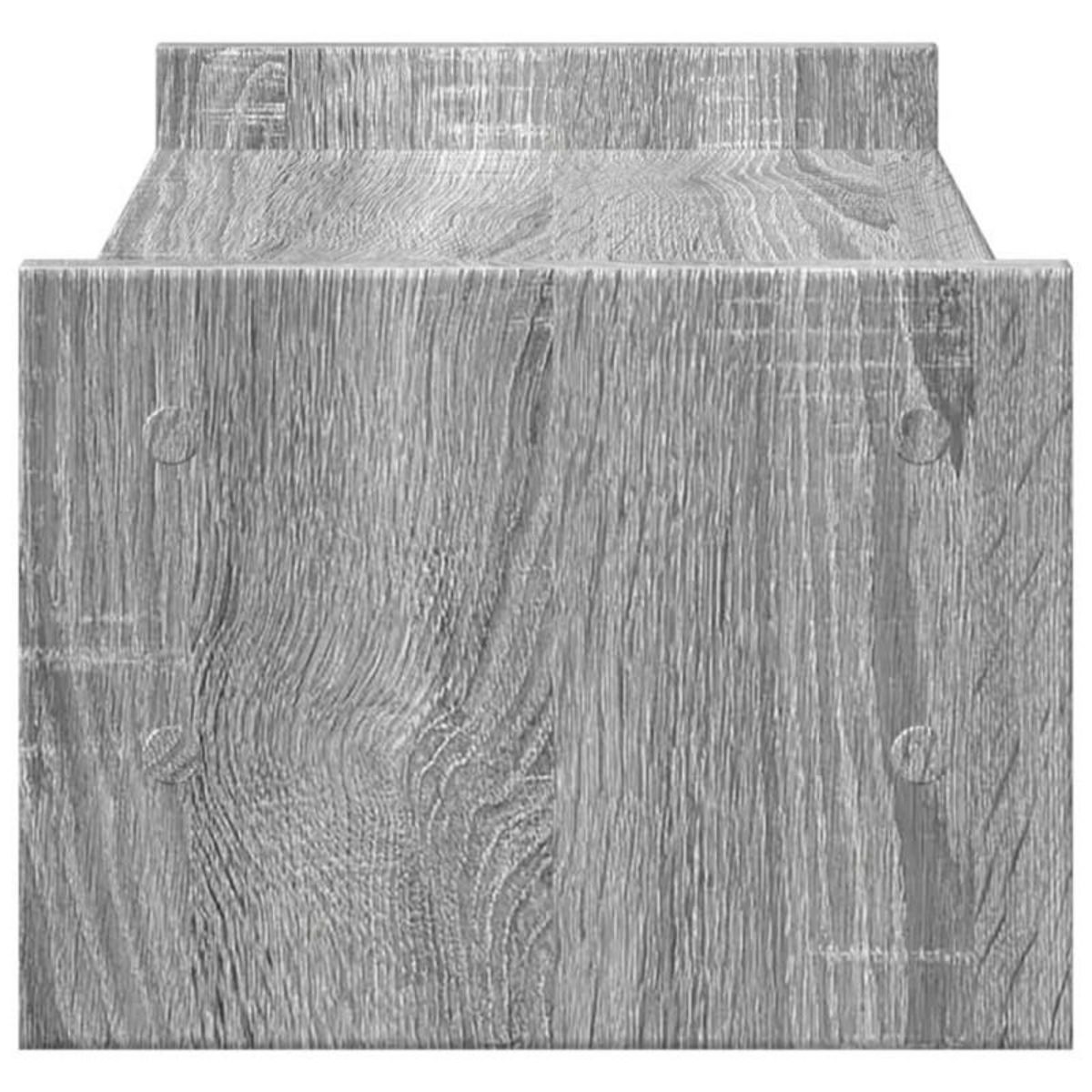 VIDAXL Support de moniteur sonoma gris 50x27x20 cm bois d ingénierie