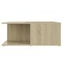Voir la diapositive 5 : VIDAXL Table basse blanc et chene sonoma 80x80x31 cm bois d'ingenierie