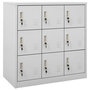Voir la diapositive 1 : VIDAXL Armoire a casiers Gris clair 90x45x92,5 cm Acier