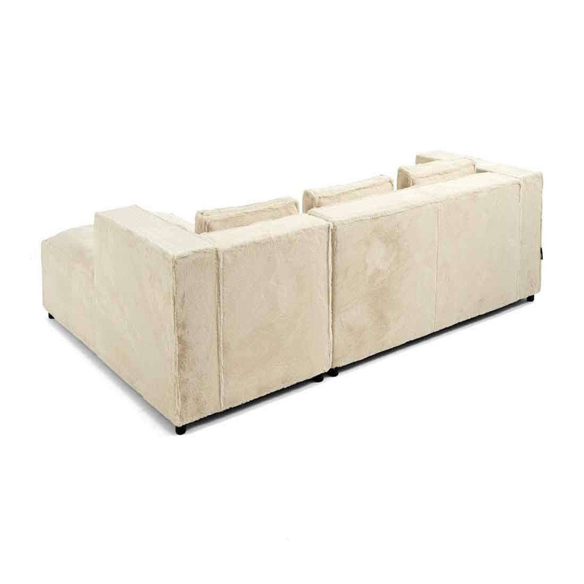 Voir la diapositive 4 : LISA DESIGN Stella - canapé d'angle droit - 4 places - en fausse fourrure