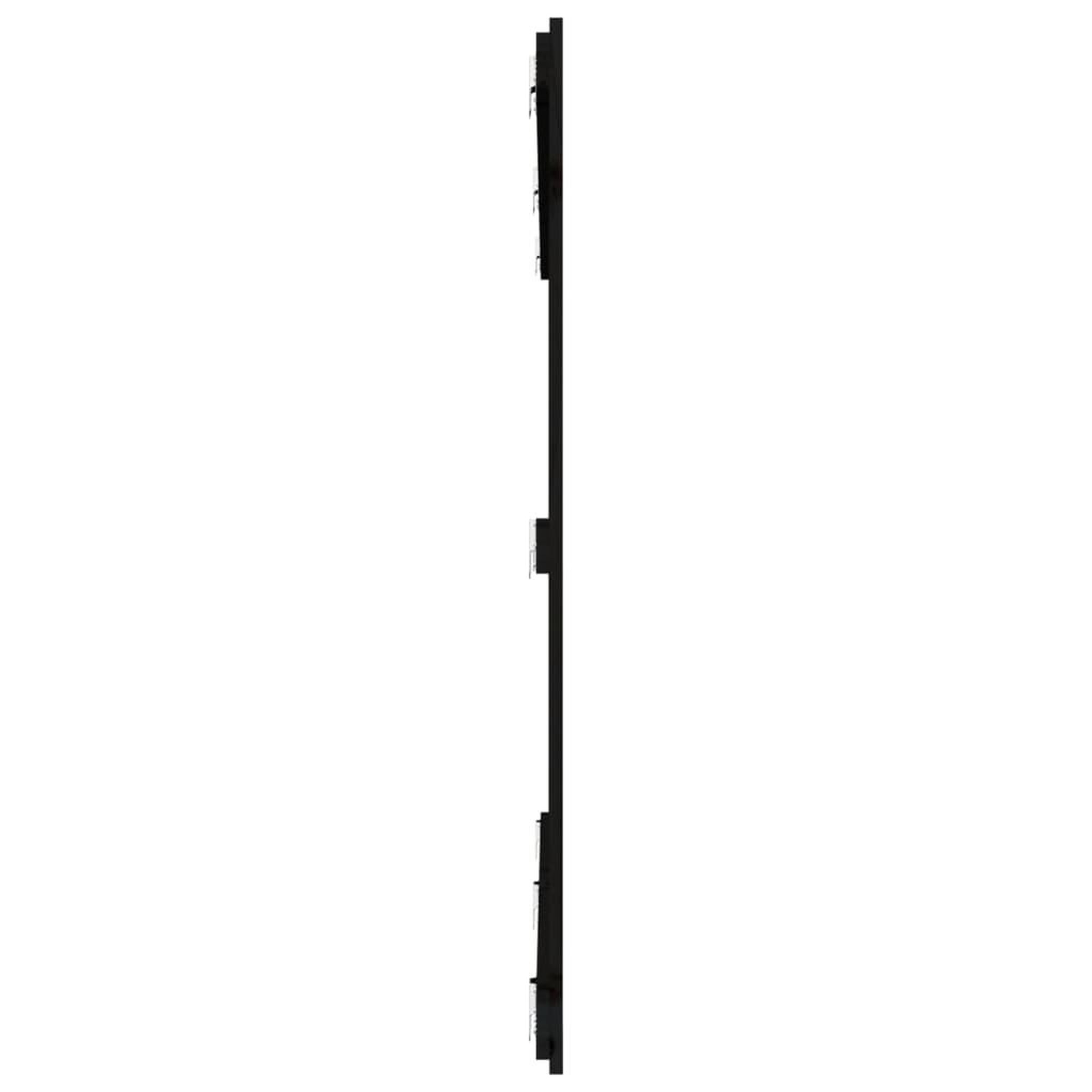 Voir la diapositive 5 : VIDAXL Tete de lit murale Noir 204x3x110 cm Bois massif de pin