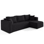 Voir la diapositive 3 : BEST MOBILIER Topaze - canapé d'angle déhoussable réversible 4 places en tissu