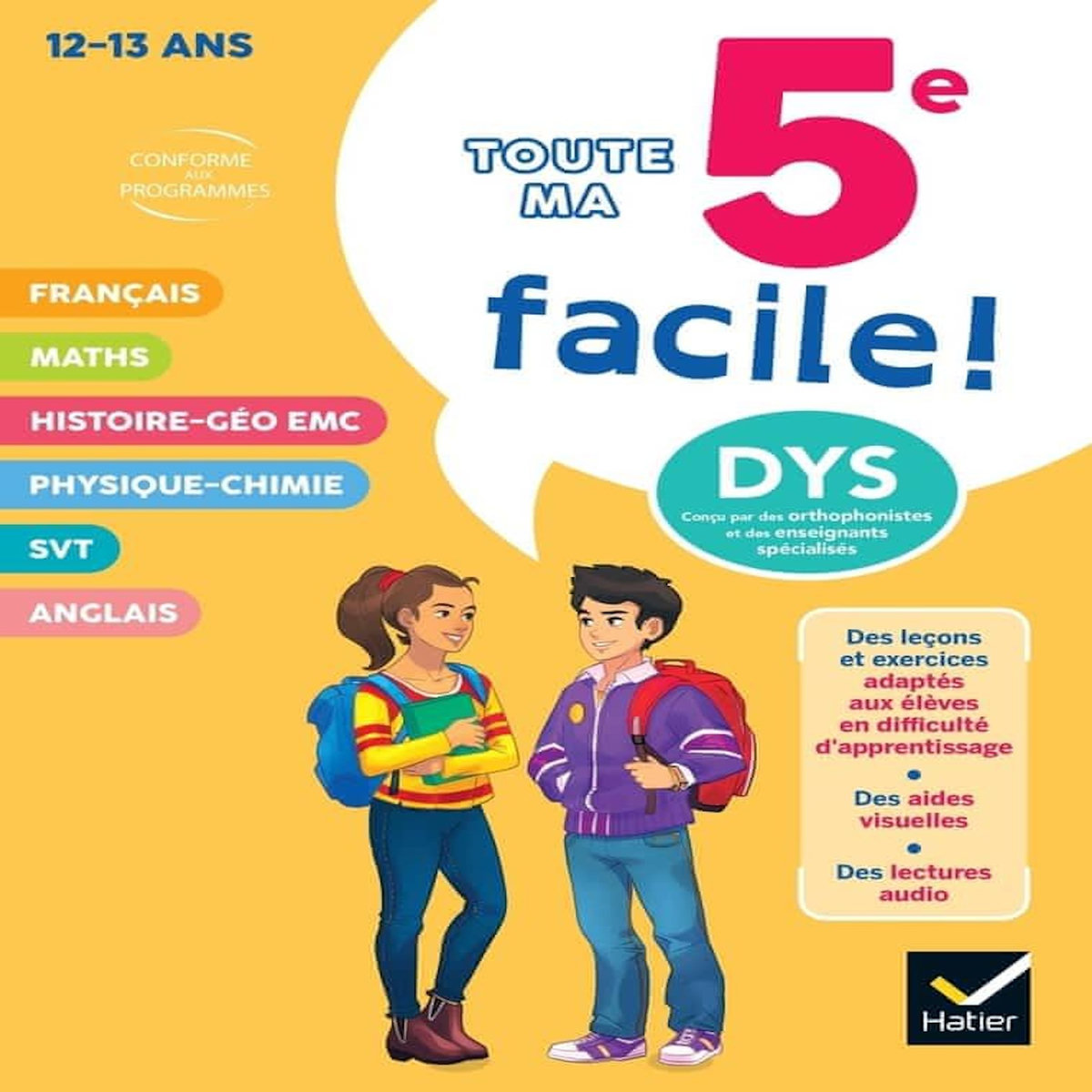 TOUTE MA 5E FACILE ! [ADAPTE AUX DYS], Aumont Stéphanie
