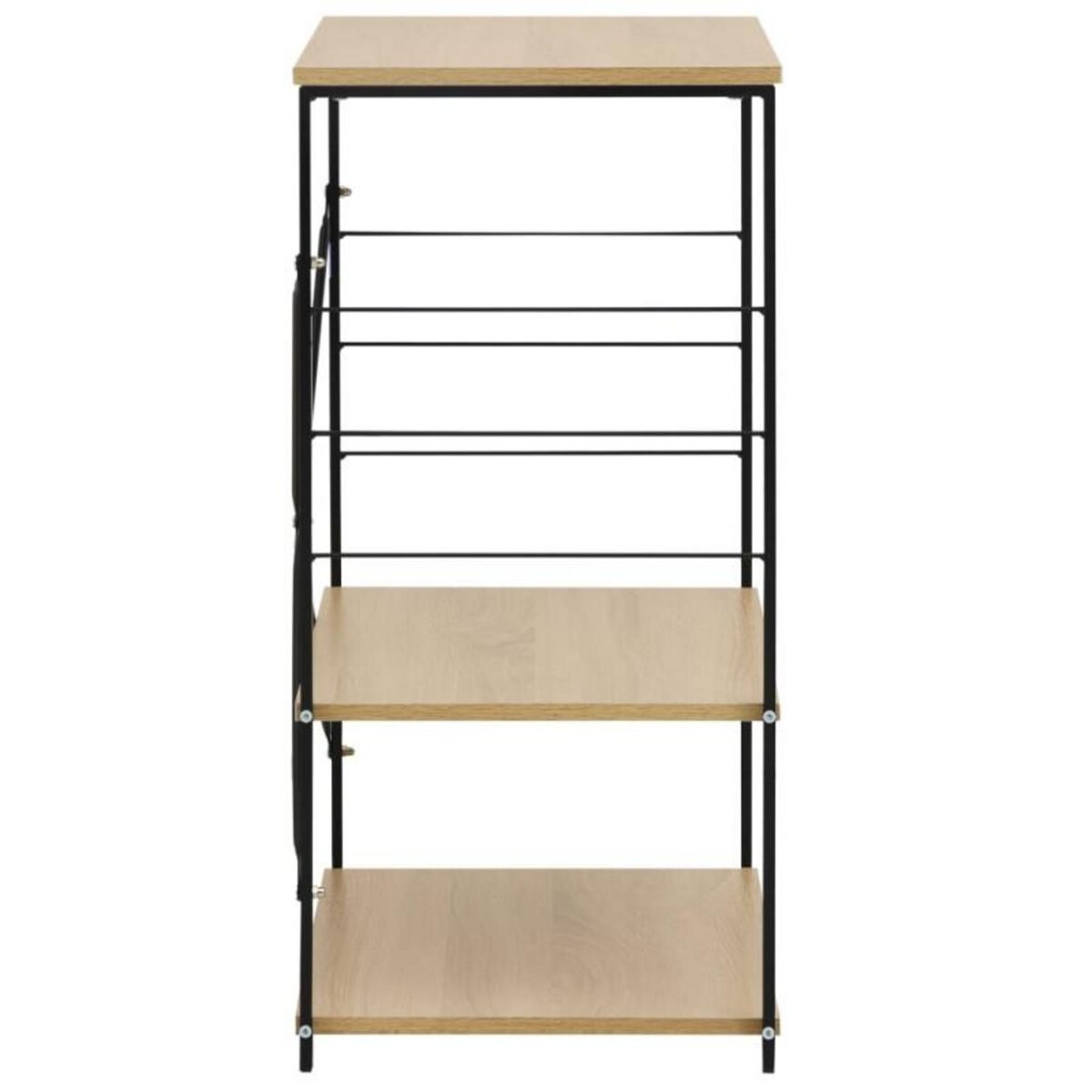 VIDAXL Armoire à micro ondes noir et chêne 60x39,6x79,5 cm