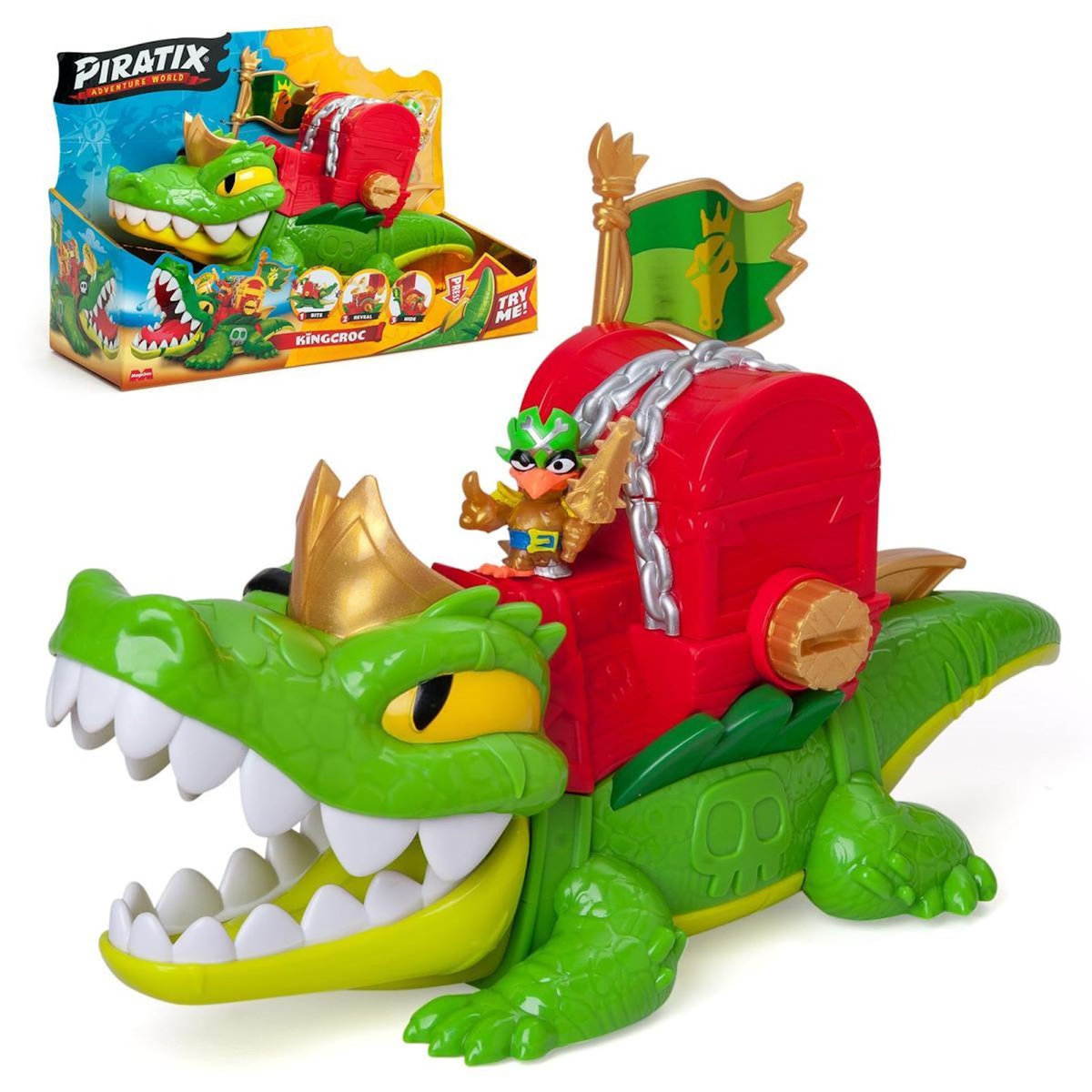 PIRATIX Le Crocodile Roi et sa figurine