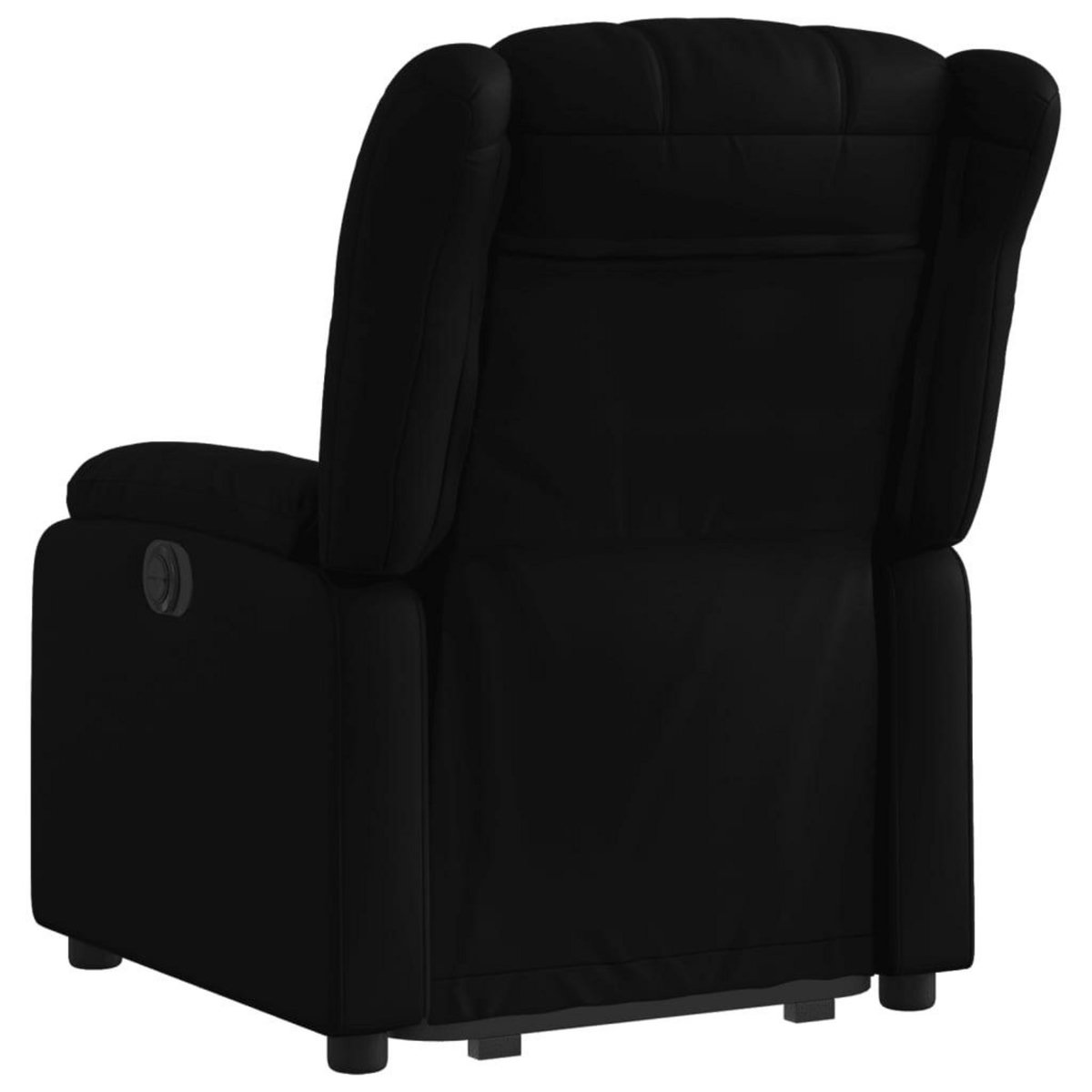 VIDAXL Fauteuil inclinable electrique noir similicuir