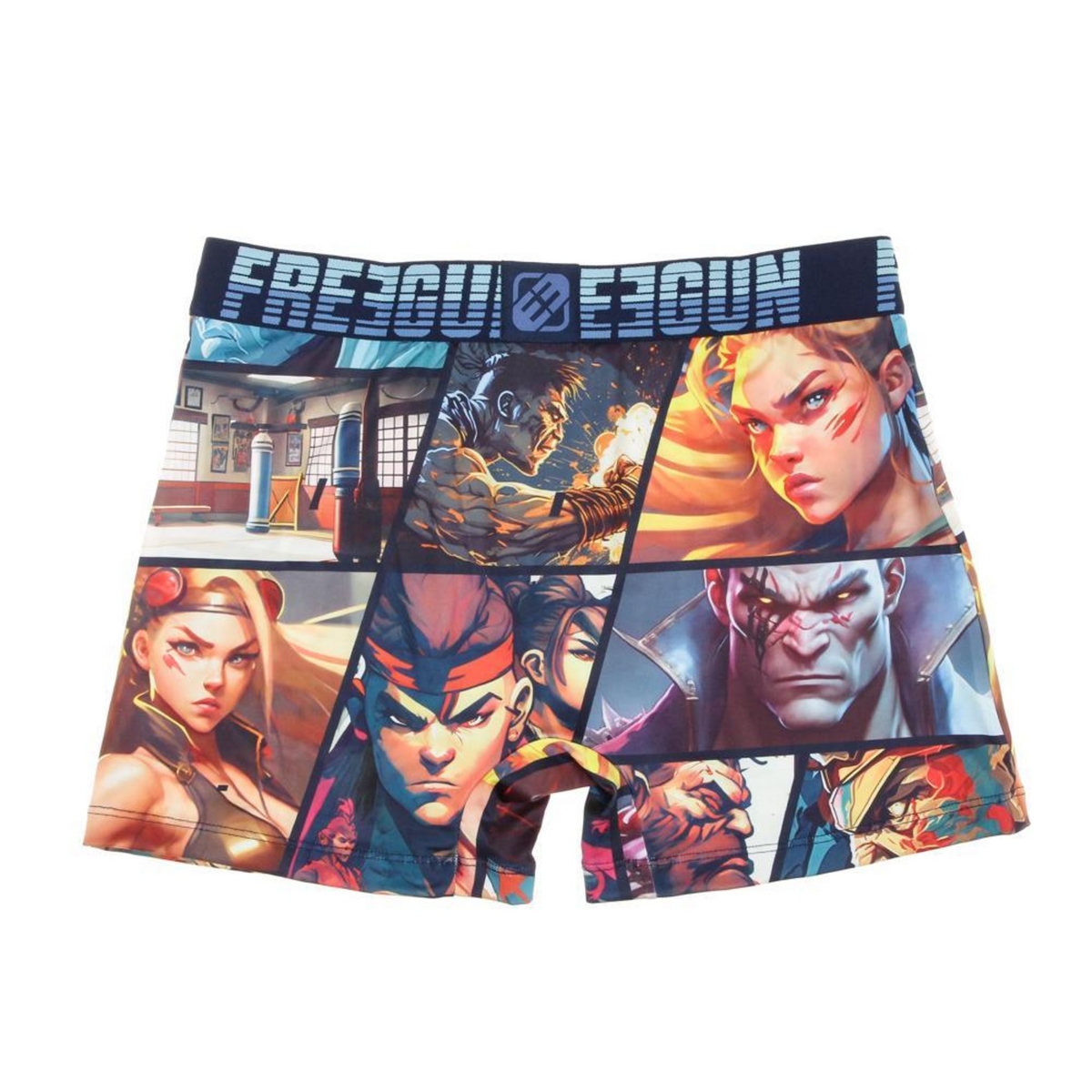 FREEGUN Boxer /Bleu à Imprimés Homme Freegun WAR