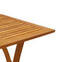 Voir la diapositive 5 : VIDAXL Table de jardin 110x110x75 cm Bois d'acacia solide