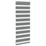 Voir la diapositive 4 : VIDAXL Store zebre gris fonce largeur du tissu 55,9 cm polyester