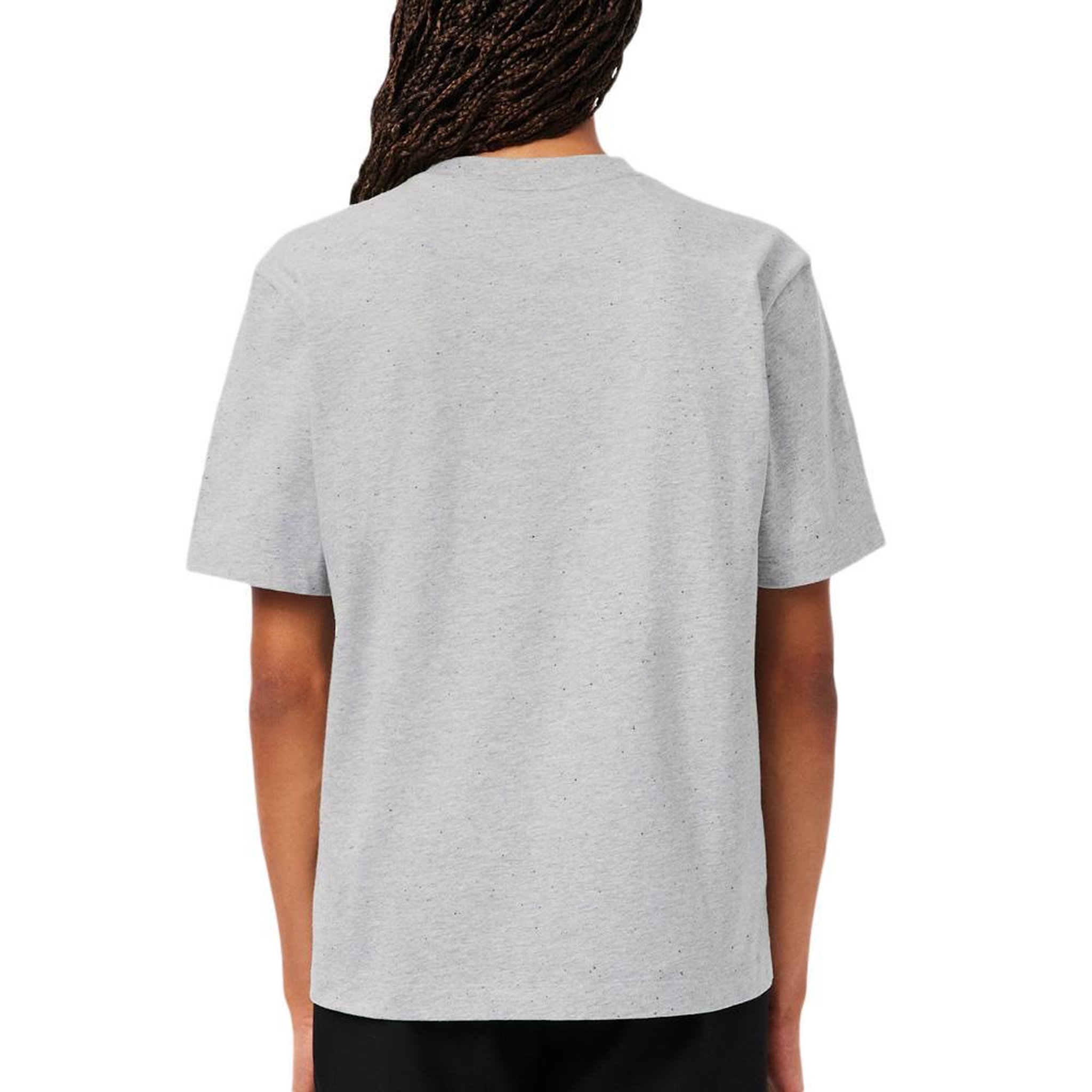 Voir la diapositive 2 : Lacoste T-Shirt Gris Femme Lacoste T-shirt Relaxed Fit