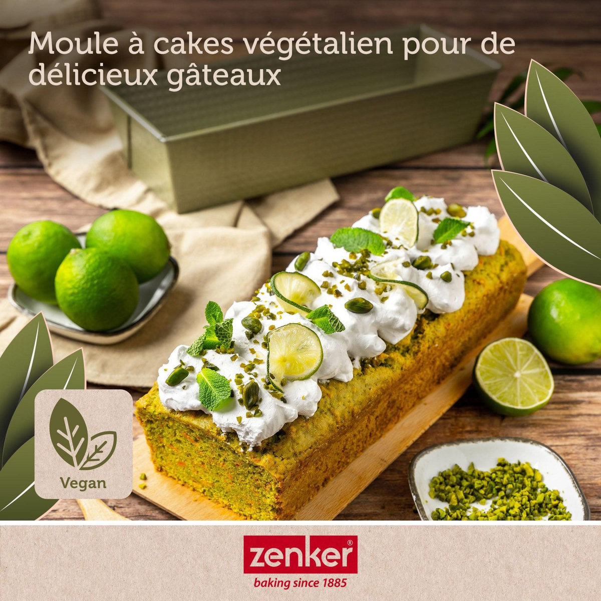 ZENKER Moule à cake 30 cm Zenker Green Vision