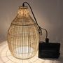 Voir la diapositive 5 : Lumisky Suspension solaire bohème HOLIDAY Beige Poly rotin H42cm