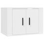 Voir la diapositive 2 : VIDAXL Meuble TV mural Blanc 57x34,5x40 cm