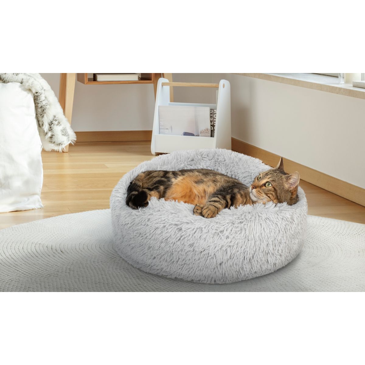 Idomya E. Coussin pour chat Diamètre 50cm gris
