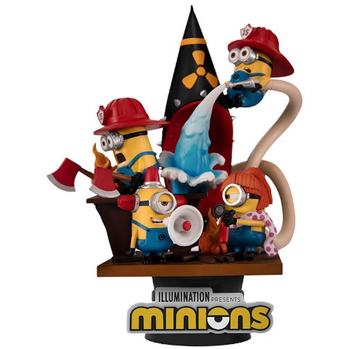 BEAST KINGDOM Minions D-Stage Minions pompiers 16 cm