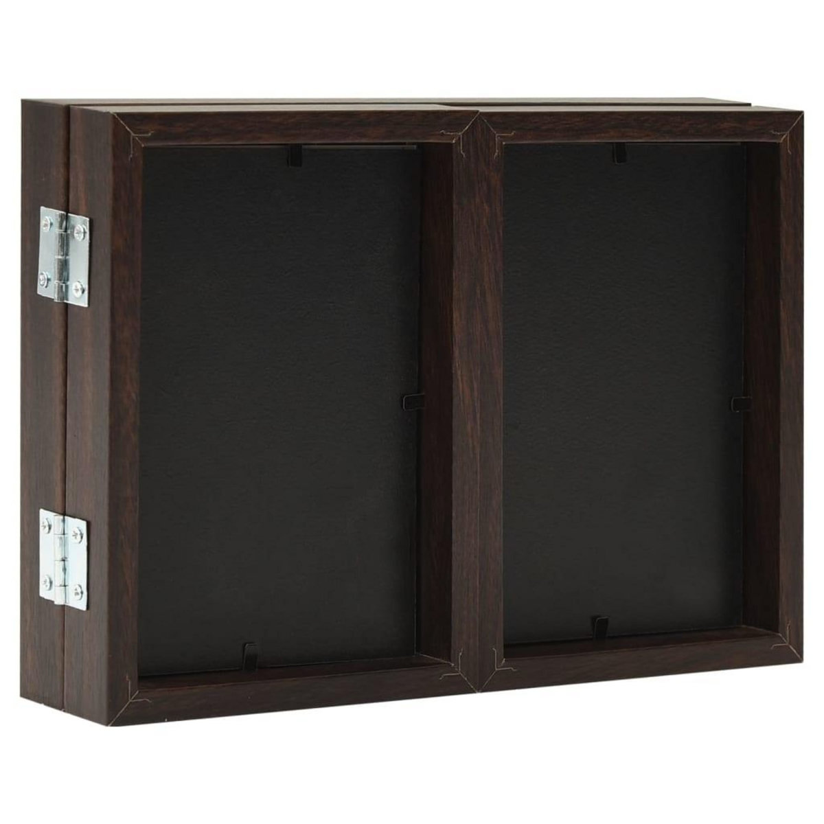 VIDAXL Cadre photo depliable Marron fonce 22x15 cm+2x(10x15 cm)