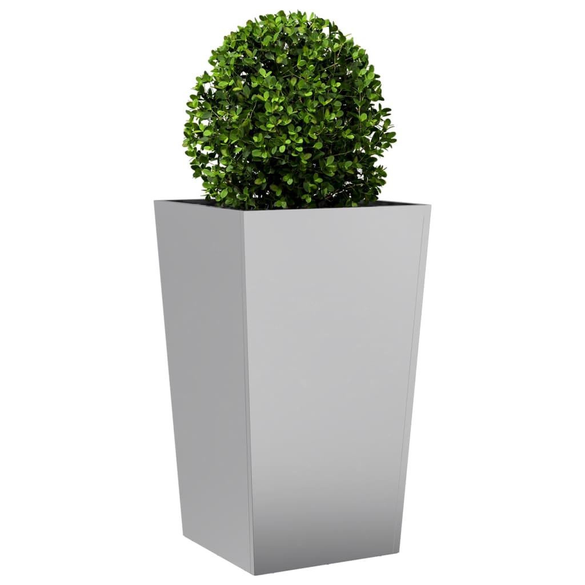 Voir la diapositive 4 : VIDAXL Jardinieres 2 pcs 45x45x75 cm acier galvanise
