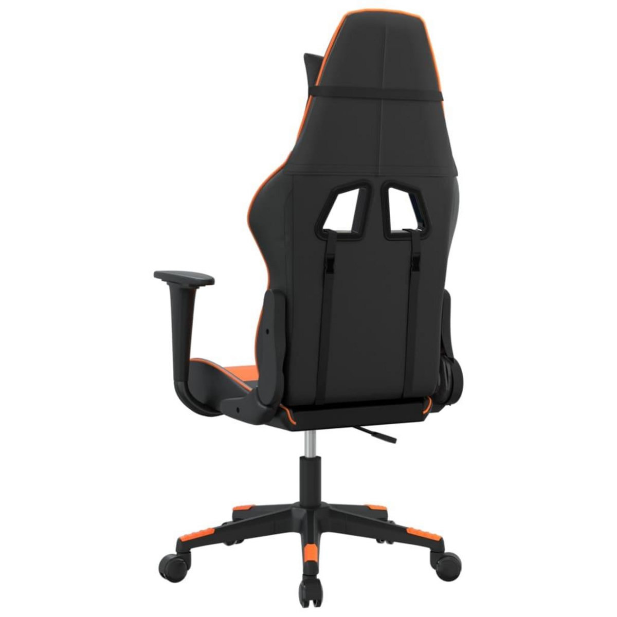 VIDAXL Chaise de jeu Noir et orange Similicuir