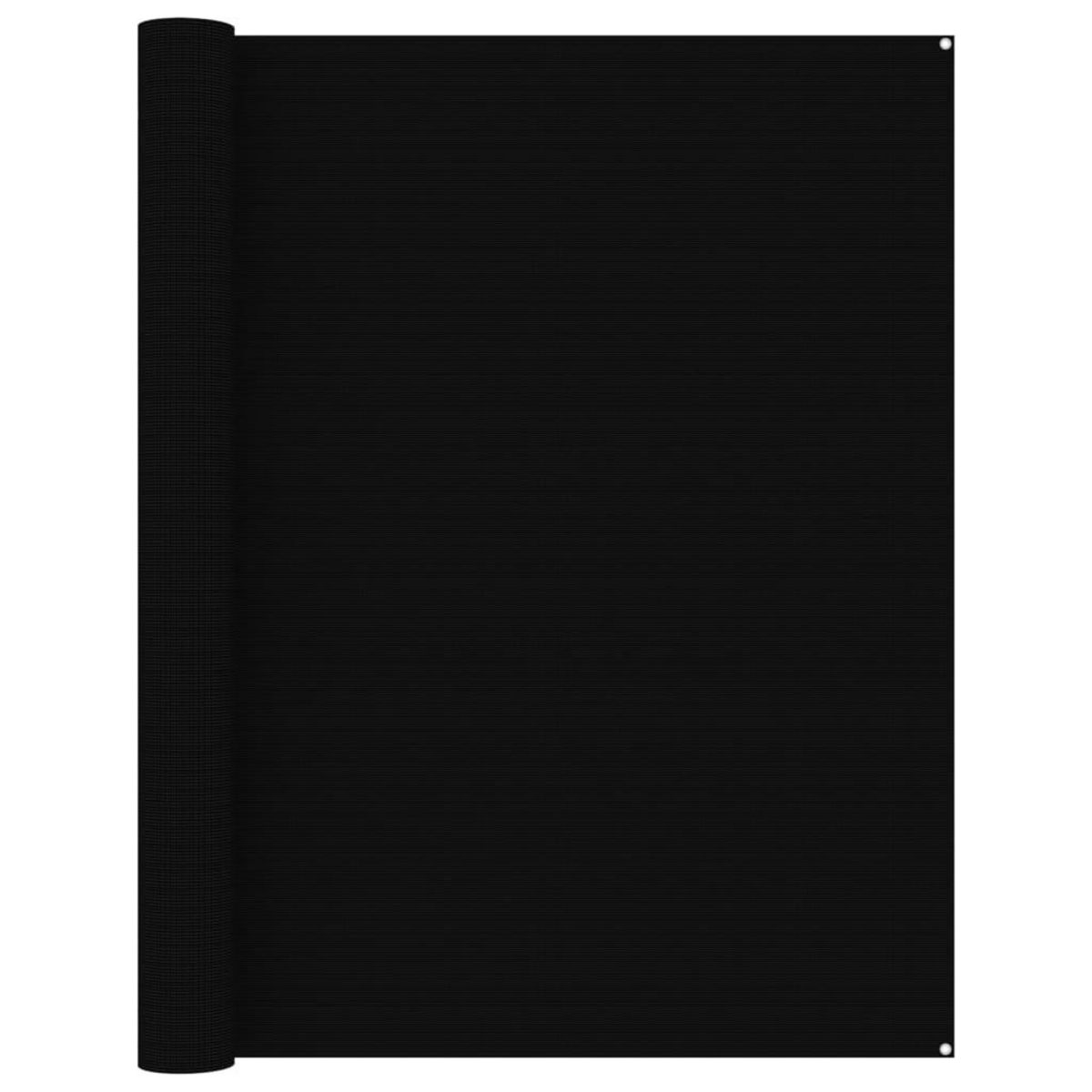 VIDAXL Tapis de tente 250x500 cm Noir