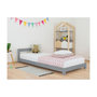 Voir la diapositive 2 : BENLEMI Lit simple en bois DREAMY gris 140x200cm