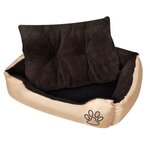 VIDAXL Lit pour chiens avec coussin rembourre Taille M