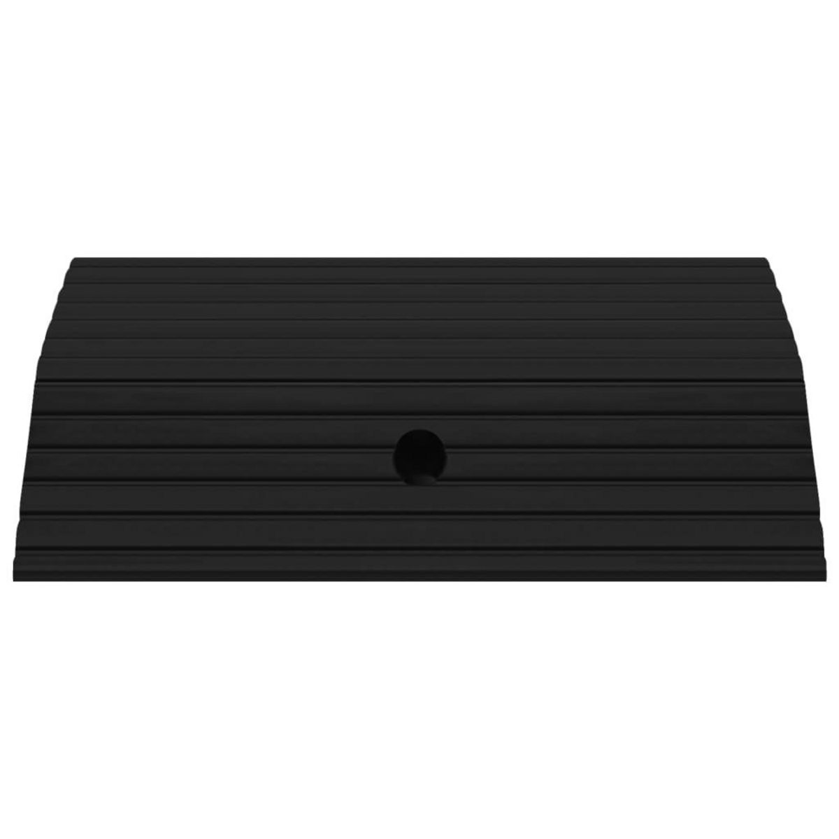 VIDAXL Rampes de seuil de pont 3 pcs 49x40x8 cm Caoutchouc