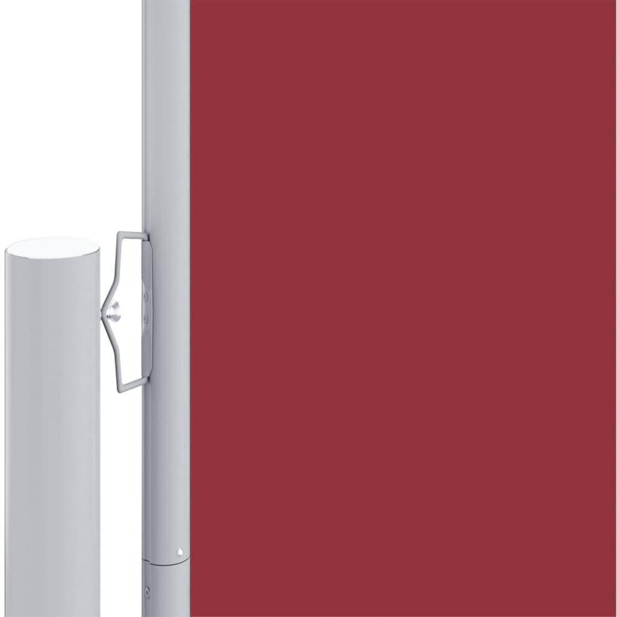 VIDAXL Auvent lateral retractable Rouge 160x1000 cm