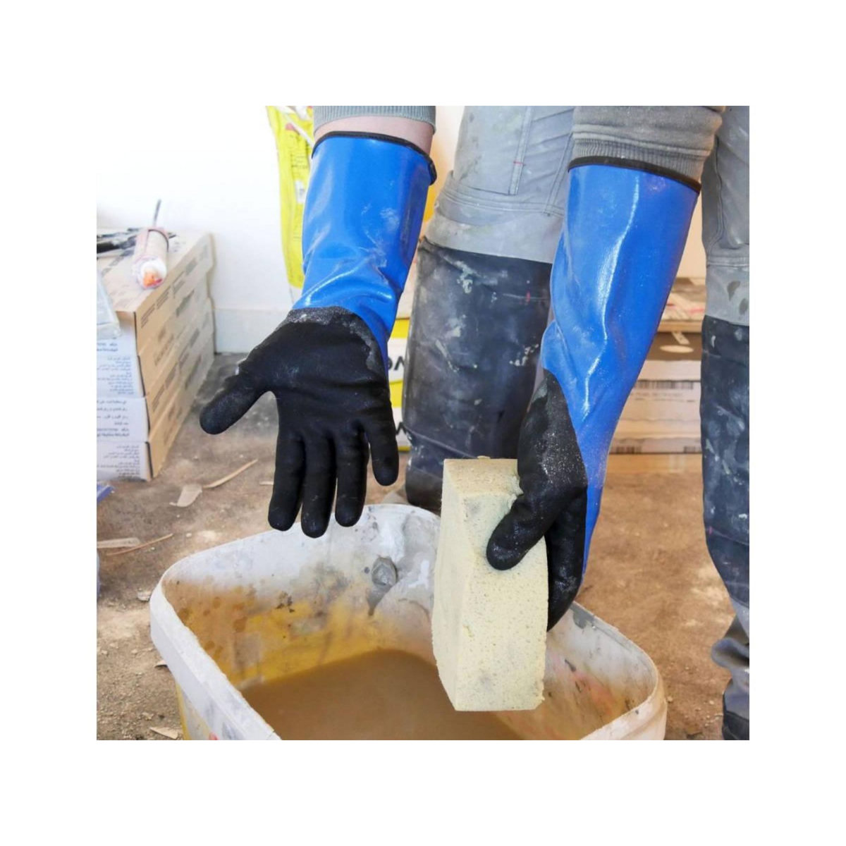 ROSTAING Gants de travail 100% étanches double enduction LIQUIDO - Taille 9 - Rostaing