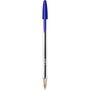 Voir la diapositive 4 : BIC Lot de 5 stylos bille pointe moyenne bleu CRISTAL ORIGINAL