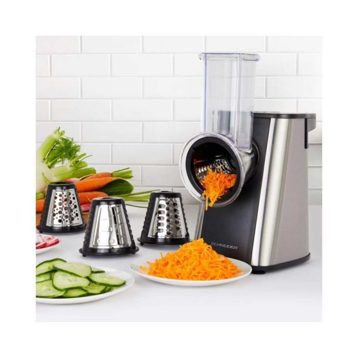 SCHNEIDER Râpe à Légumes électrique Scfp34200x Schneider