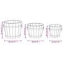 Voir la diapositive 6 : VIDAXL Ensemble de jardiniere godet 3 pcs bois massif de sapin