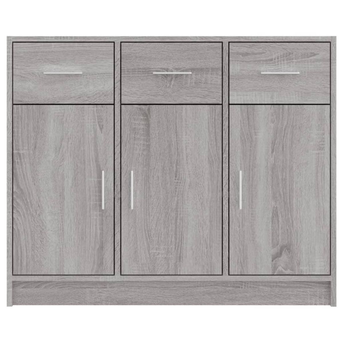 VIDAXL Buffet sonoma gris 91x28x75 cm bois d'ingenierie