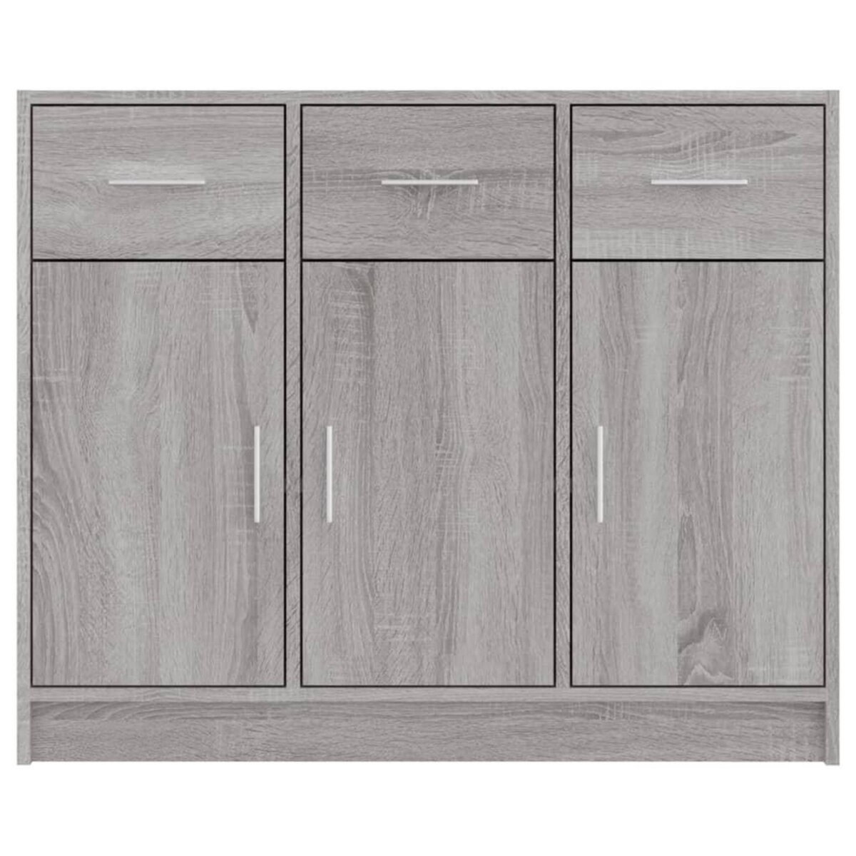 VIDAXL Buffet sonoma gris 91x28x75 cm bois d'ingenierie