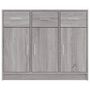 Voir la diapositive 5 : VIDAXL Buffet sonoma gris 91x28x75 cm bois d'ingenierie