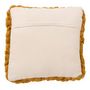 Voir la diapositive 2 : Paris Prix Coussin Carré Déco  Tricoté  40x40cm Ocre