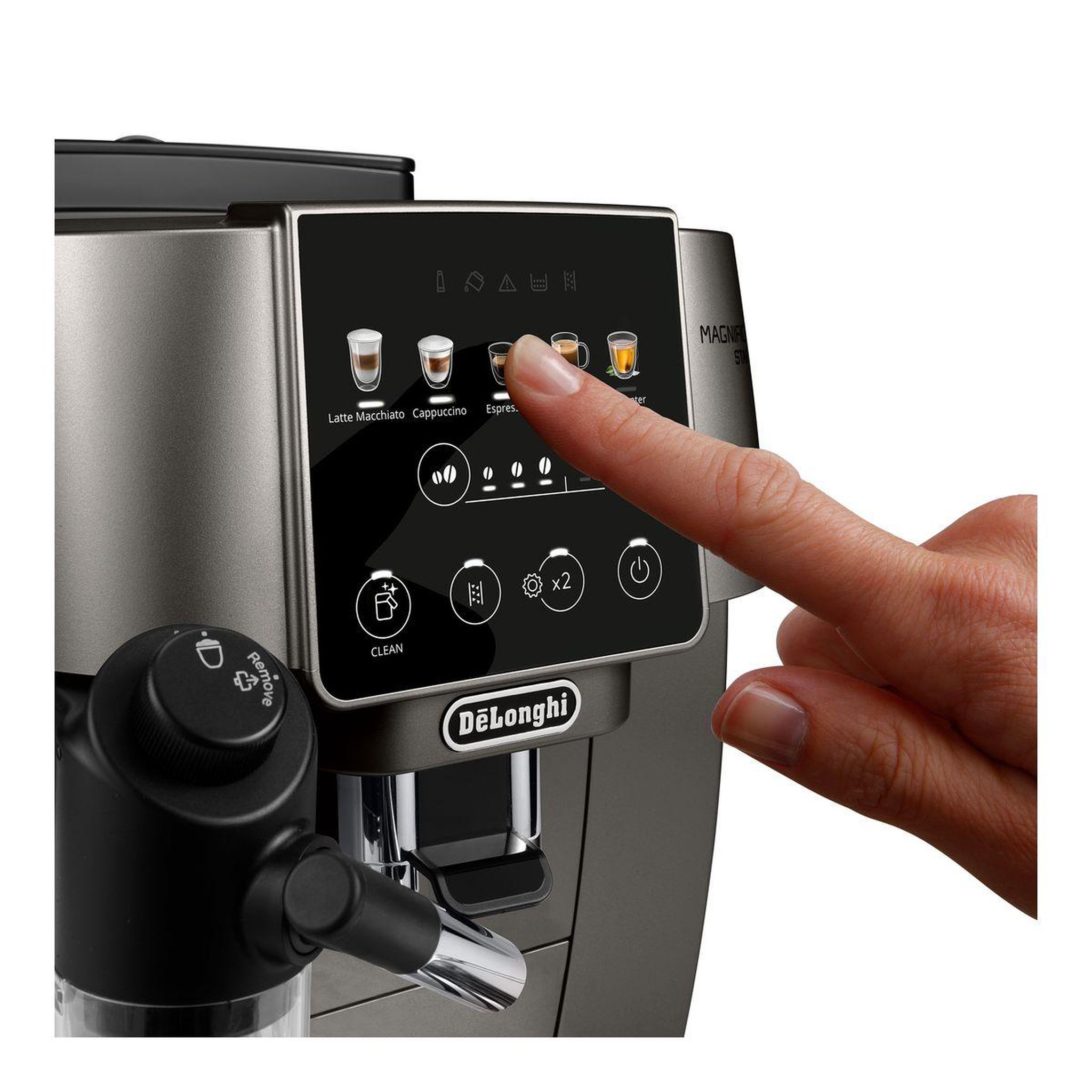 Voir la diapositive 3 : DELONGHI Expresso broyeur magnifica start color feb2291.tb titane