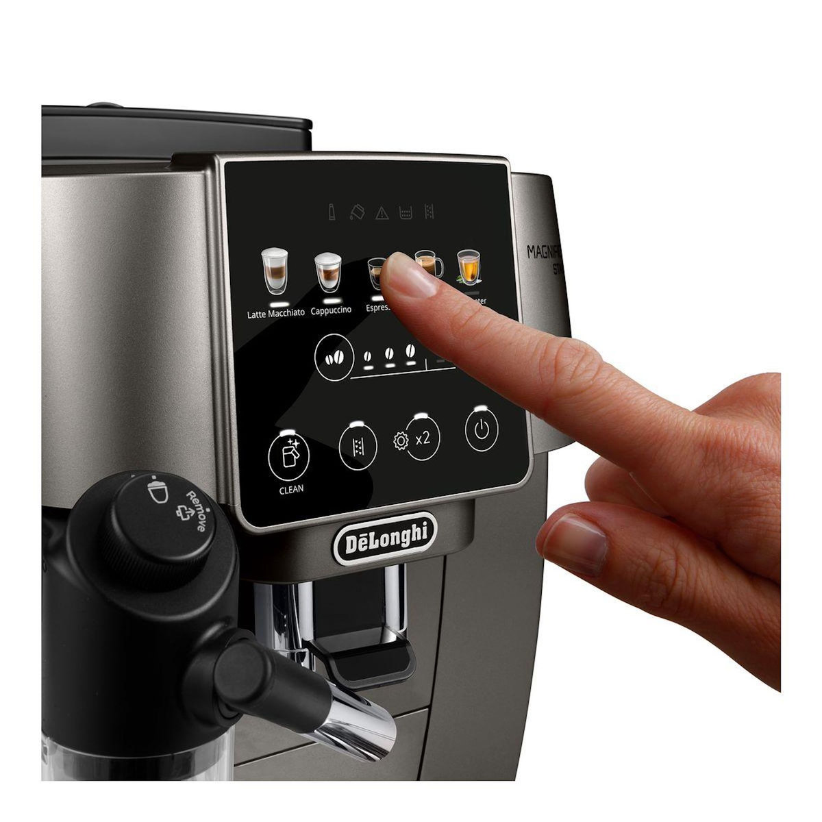 DELONGHI Expresso Broyeur Magnifica Start Color FEB2291.TB Titane