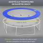 Voir la diapositive 5 : HOMCOM Couvre-ressort trampoline Ø 366 cm PVC PE haute densité rembourrage 15 mm bleu
