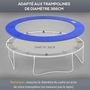 Voir la diapositive 5 : HOMCOM Couvre-ressort trampoline Ø 366 cm PVC PE haute densité rembourrage 15 mm bleu