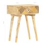 Voir la diapositive 6 : VIDAXL Table de chevet 43 x 30 x 58 cm Bois de manguier massif