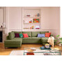 Voir la diapositive 1 : LISA DESIGN Jake - canapé panoramique d'angle gauche 7 places convertible avec coffre en tissu velours relief