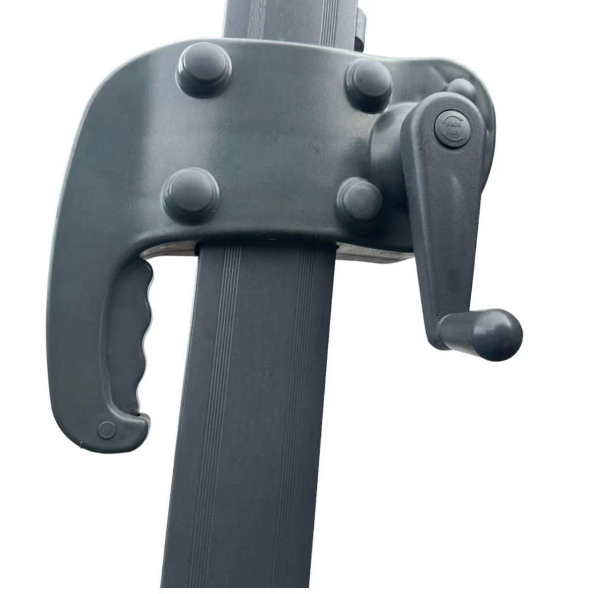 KZ GARDEN Parasol Déporté Jardin Ø350 cm - Rotatif 360°, Toile Polyester - Parasol de Terrasse, Balcon, Piscine KZ GARDEN