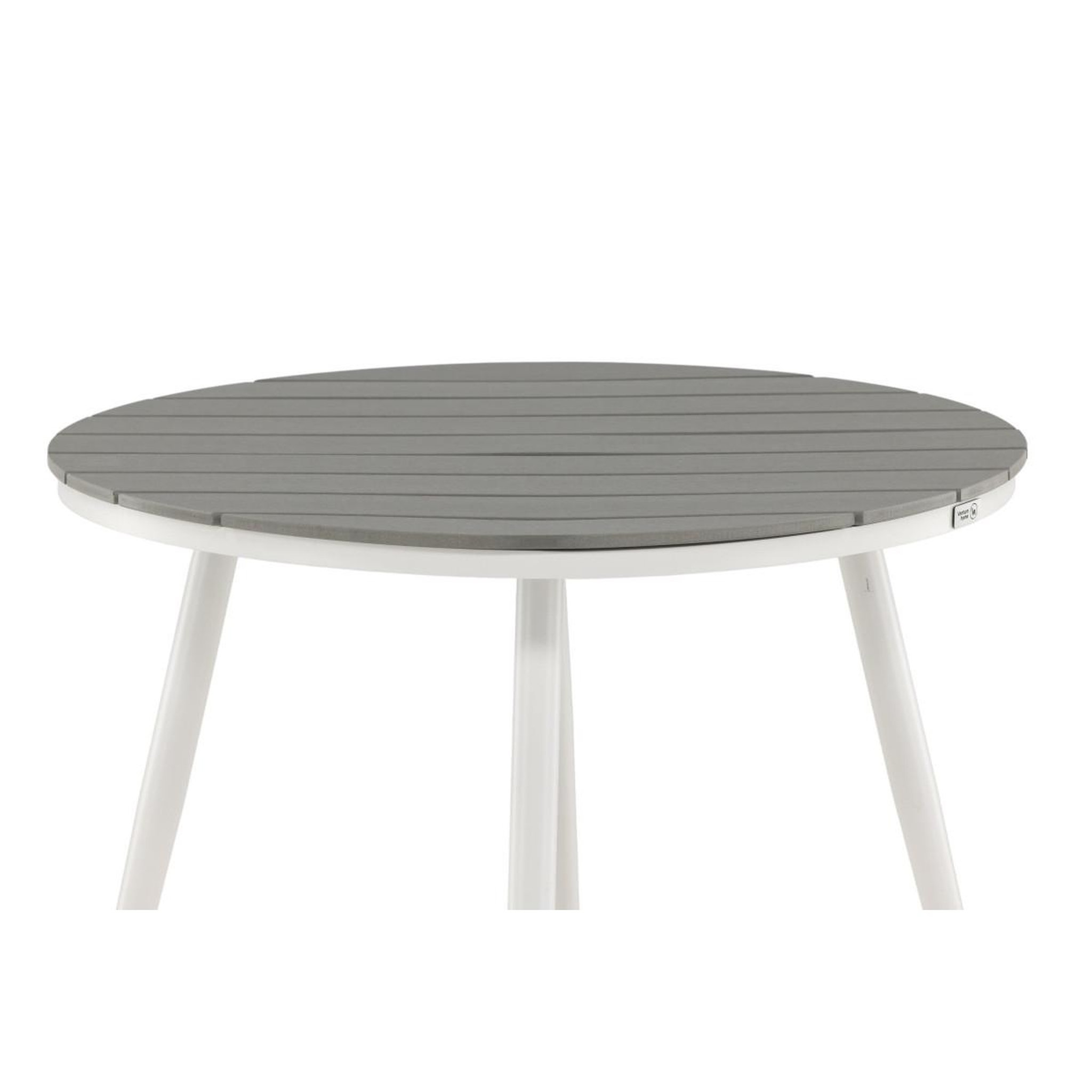 Voir la diapositive 5 : Paris Prix Table de Jardin Ronde  Break  90cm Gris