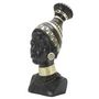 Voir la diapositive 3 : Paris Prix Statuette Tête Femme Tribu  Massai  38cm Noir