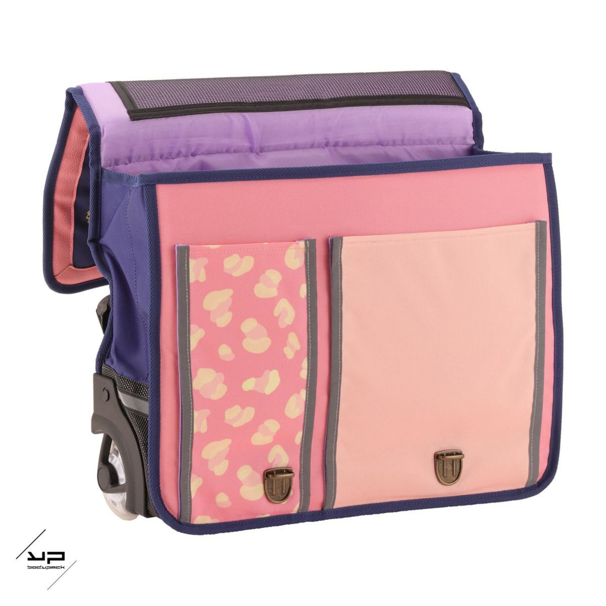 BODYPACK Cartable à roulettes 41 cm CM1/CM2 rose