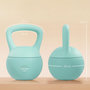 Voir la diapositive 3 : HOMCOM Kettlebell 6 Kg - prise ergonomique - entraînement musculaire & haltérophilie - PVC vert