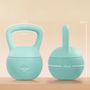 Voir la diapositive 3 : HOMCOM Kettlebell 6 Kg - prise ergonomique - entraînement musculaire & haltérophilie - PVC vert